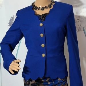 Unique blue chic jacquet